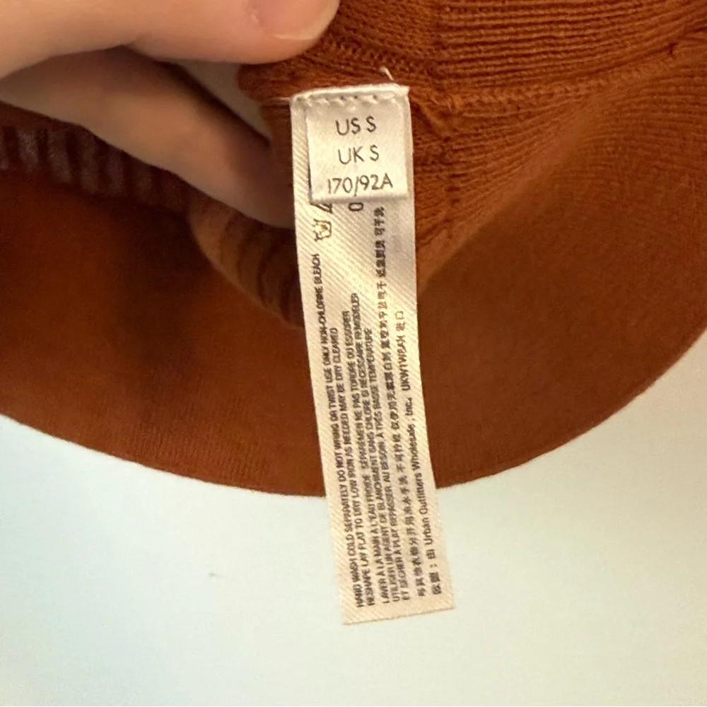 Intimately By Free People Saturday Morning Crop Top - Rust - Size S - Picture 5 of 5